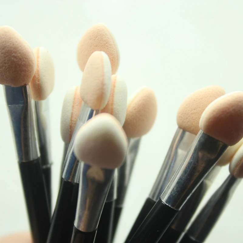 12 шт. двухконцевая губка для теней век аппликатор подводка глаз Кисть макияжа