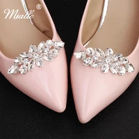 miallo fashion rhinestone wedding women shoes clips bridal shoe buckle for women high heels jewelry accessories