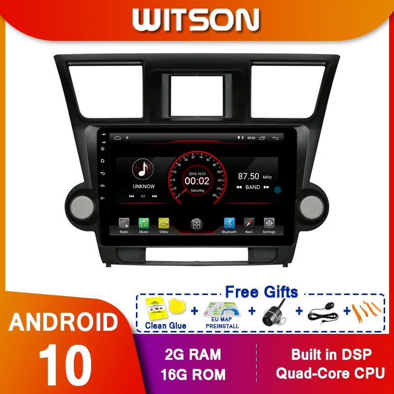 WITSON 9 &quotFULL HD сенсорный экран Android 10 0 Восьмиядерный Автомобильный GPS