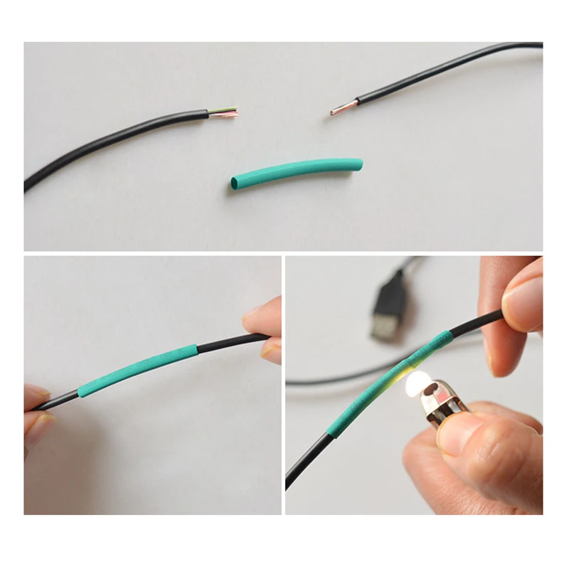 530 шт. ассортимент электронных обертывания провод изолированный Полиолефиновая