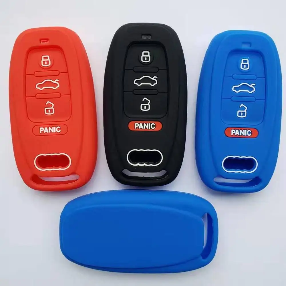 Автозапуск Управление дистанционный ключ крышка силиконовый чехол для Audi A6 A8 Q3 Q5