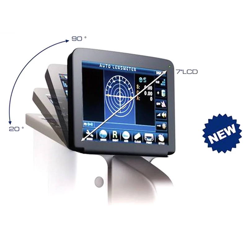 Одежда высшего качества передовые Jd 2600a линзметр 7 ''Lcd сенсорный экран Экран