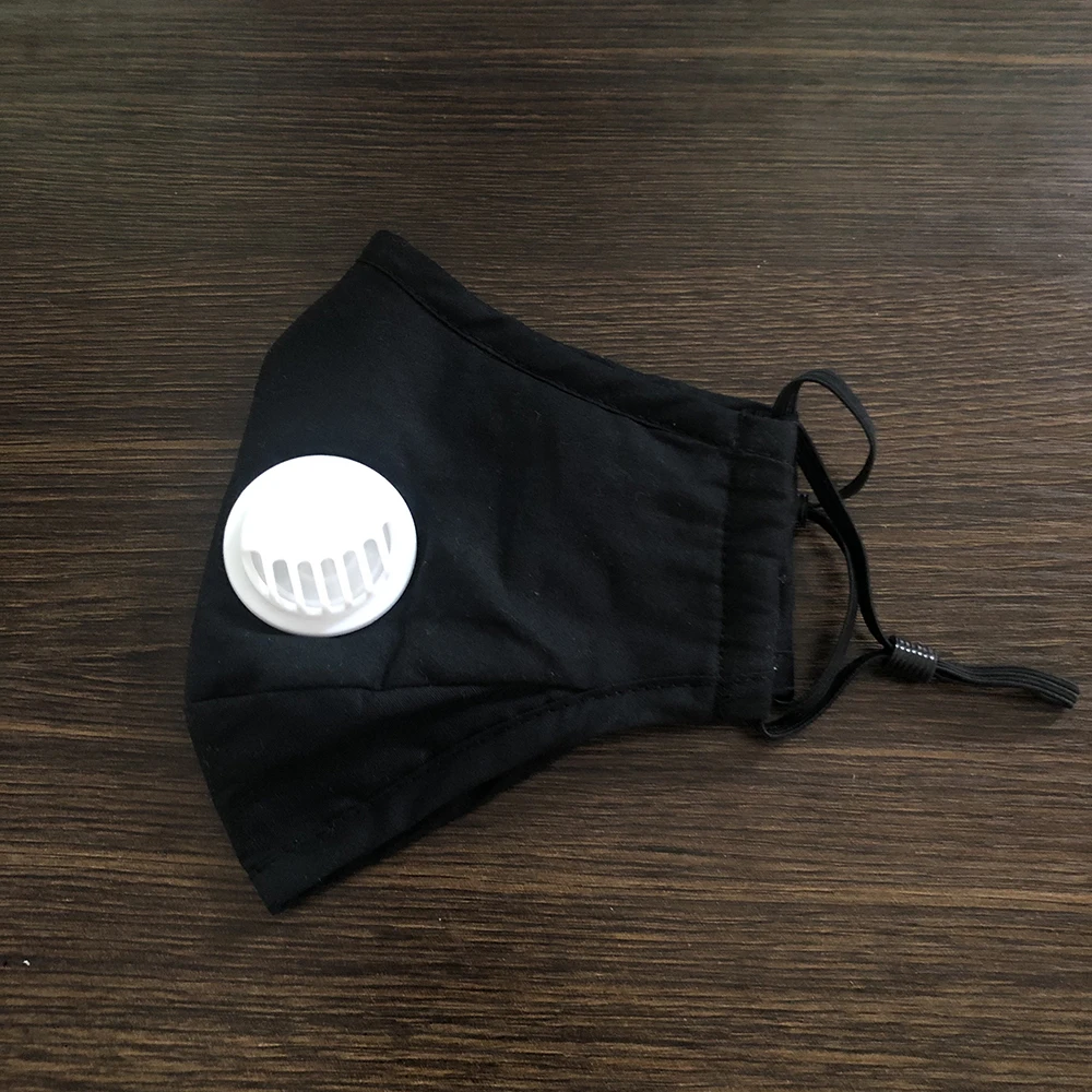 

1pcs Unisex Reusable Cotton Mouth Mask Breathing Valve mask Cover Respirator PM2.5 Anti-Dust Face Mask Replaceable Filter