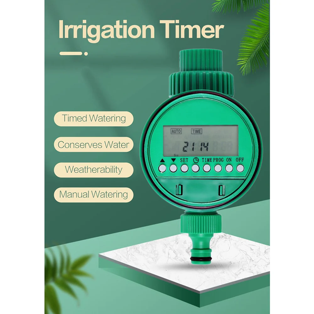 

Electronic Watering Timer Garden Watering Timer Irrigation Controller System Automatic Water Timing for Garden Lawn Greenhouse