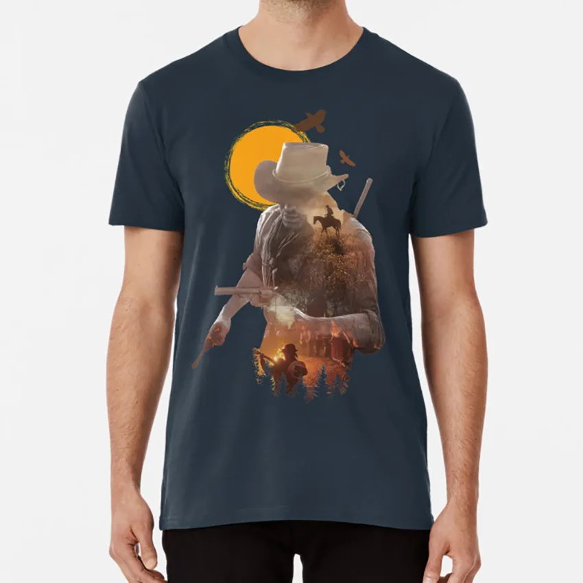 Когда настанет время ты должен бегать и не смотреть назад. Футболка red dead redemption 2