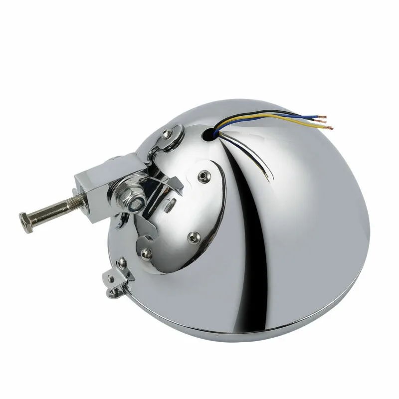 Мотоциклетный хромированный 7-дюймовый налобный фонарь ковш в сборе крепление