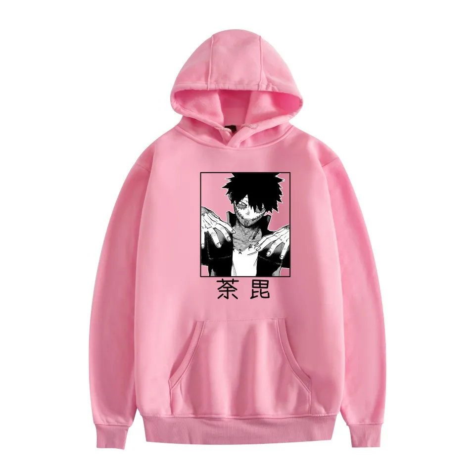 

Japanese around my hero academy fleece sets hooded cartoon printing leisure hooded fleece