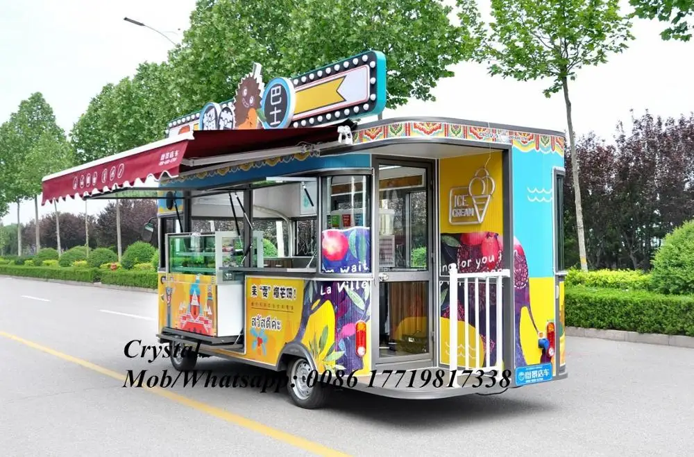 Китай мобильный Еда общественного питания б/у прицеп кухня грузовик уличная