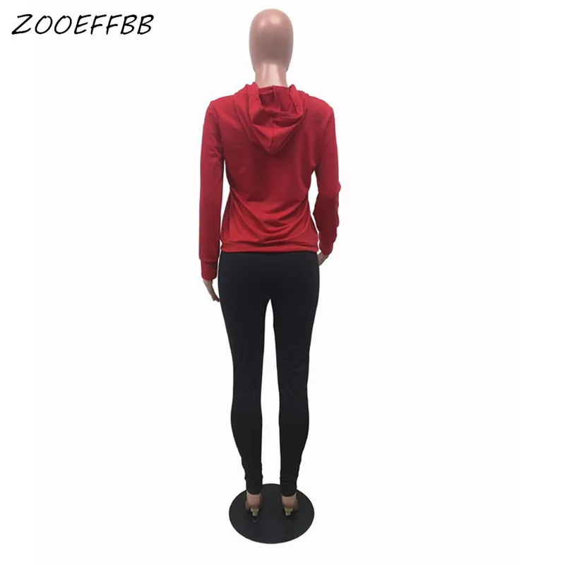 

ZOOEFFBB Aesthetic clothing Hoodies Women Tracksuit 2 Piece Set Long Sleeve Top and Sweatpants Lounge Wear Outfits Matching Sets