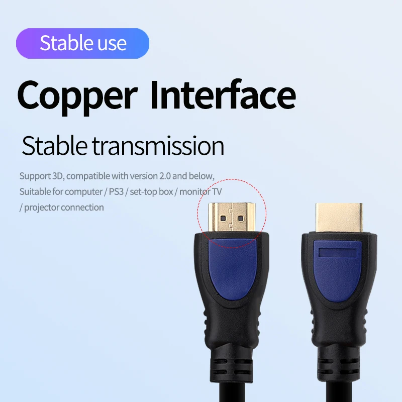 2 0 кабель 3D 4K HDMI совместимый HD высокоскоростной для ТВ компьютера проектора
