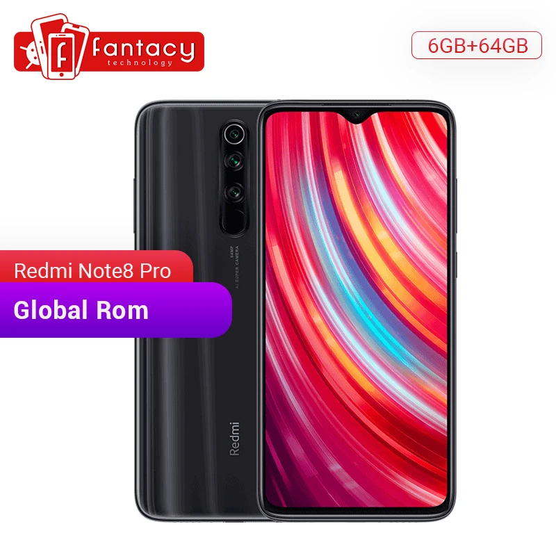 Xiaomi Redmi Note 8 Pro смартфон с 5 дюймовым дисплеем четырёхъядерным процессором MTK Helio G90T