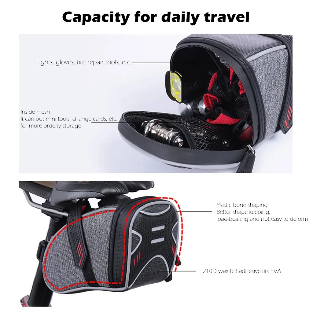 Нейлоновая велосипедная сумка водонепроницаемая для хранения Велосипедное