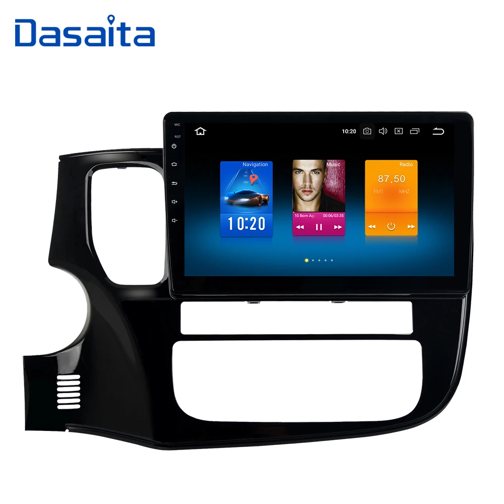 Dasaita 10 2 &quotAndroid Автомобильный GPS радио плеер для Mitsubishi Outlander 2014 2017 с восьмиядерным 4