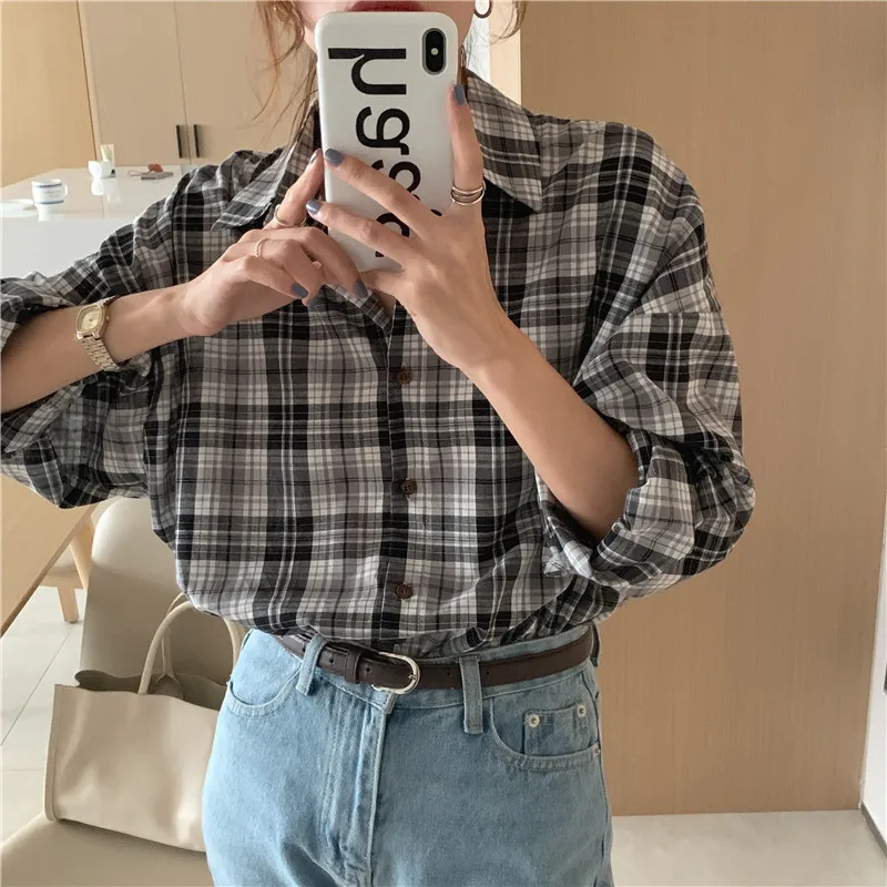 

2021 Весенняя рубашка женская блузка летняя женская блузка макси Blusas Повседневная элегантная винтажная хлопковая рубашка с длинным рукавом ...