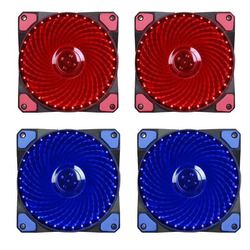 

120mm PC Case Cooling Fan,Gaming 120 mm Super Silent Computer LED Cooler High Airflow Fans for Desktops(2 Pack)