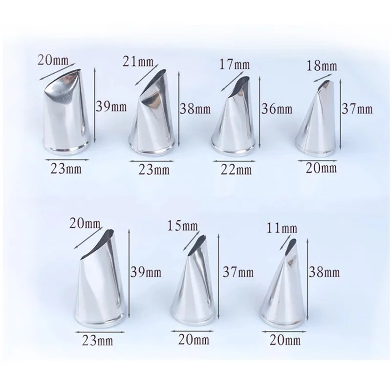 1-7pcs Rose Flower Petal Cream Nozzle Tulip Pastry Tips Piping Scissors Nail Confectionery Fondant Cake Decoration Tools | Дом и сад