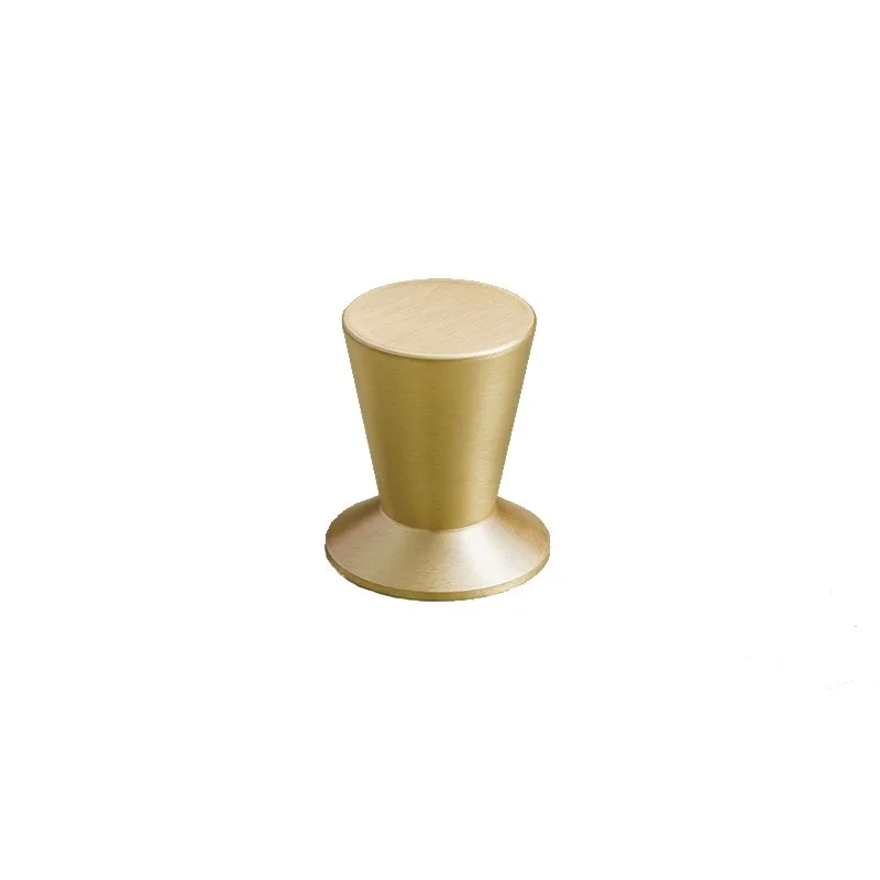 

Simple brass cabinet door handle solid American single hole white cabinet wardrobe gold Nordic drawer small handle
