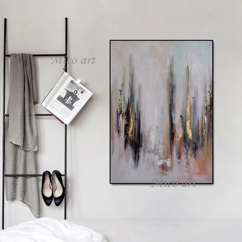 New Abstract Design Canvas Oil Painting 100% Hand Painted Wall Decor Acrylic Art Unframed Paintings Large Size For Bedroom | Дом и сад