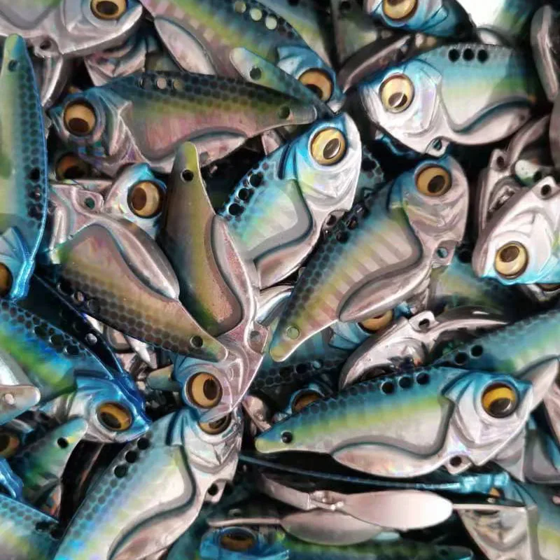 Easyfish 1 шт. Вибрирующая Приманка VIB 7 5 г 11 14 с 3D глазами металлический вибрирующий