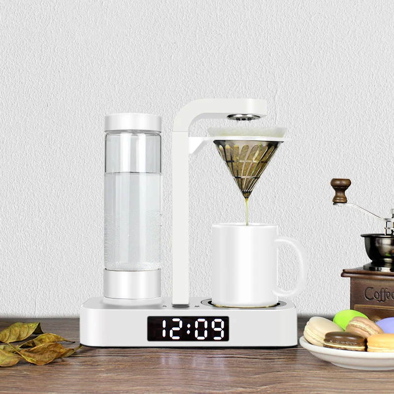 

Автоматическая кофе-машина для домашнего использования часы американская капельная офисная мини-Кофеварка ручной штамп кофемашина 220 В 600 ...