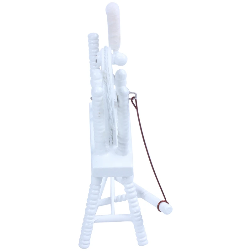 1:12 весы Кукольный дом миниатюрная ручная наматывающая машина деревянная прялка