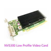 1pcs new lp low profile quadro nvidia nvs300 512m ddr3 pcie nvs 300 graphics video card with dms59 cable