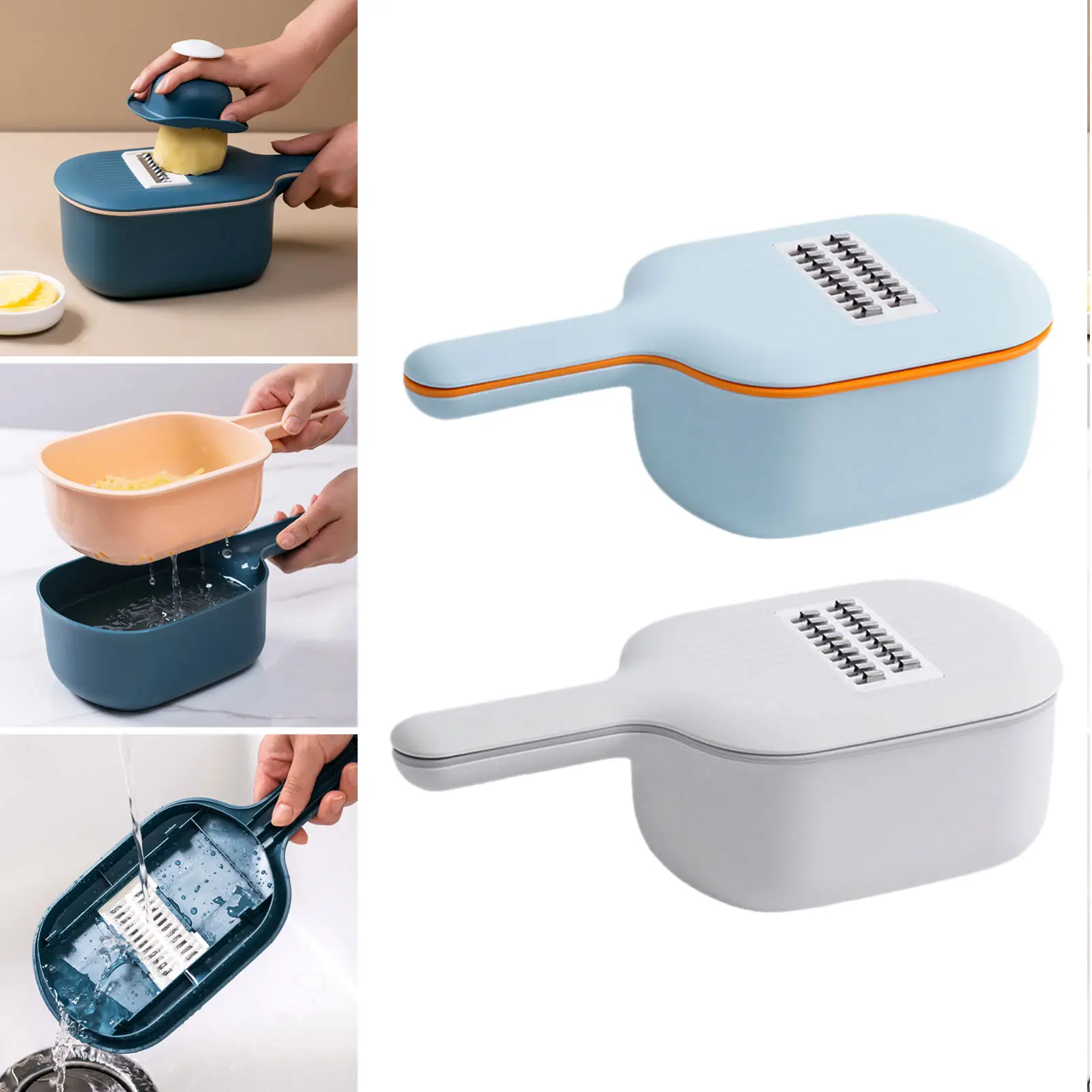 Многофункциональная овощерезка терка резак для овощей еды с 4 лезвиями контейнер