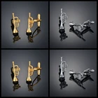 Мужские золотые запонки, французские запонки с длинным рукавом, аксессуары для рубашек, запонки, запонки для мужчин