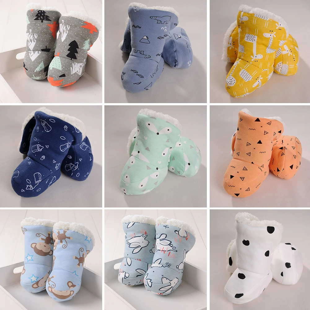 Cute Animal Rabbit Baby Girl Boy Soft Sole Warm Plush Prewalker Winter Shoes Boots |
