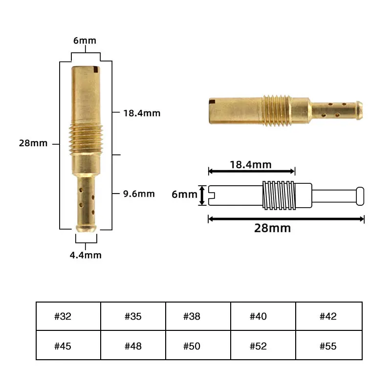 Комплект карбюратора Alconstar для OKO Koso Keihin N424-21 10 шт./компл. 32-80 мотоцикла скутера PZ26