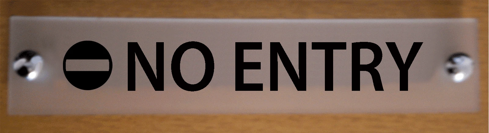 Настраиваемый знак Нет входа для офисной двери/настенной вывески/матовый