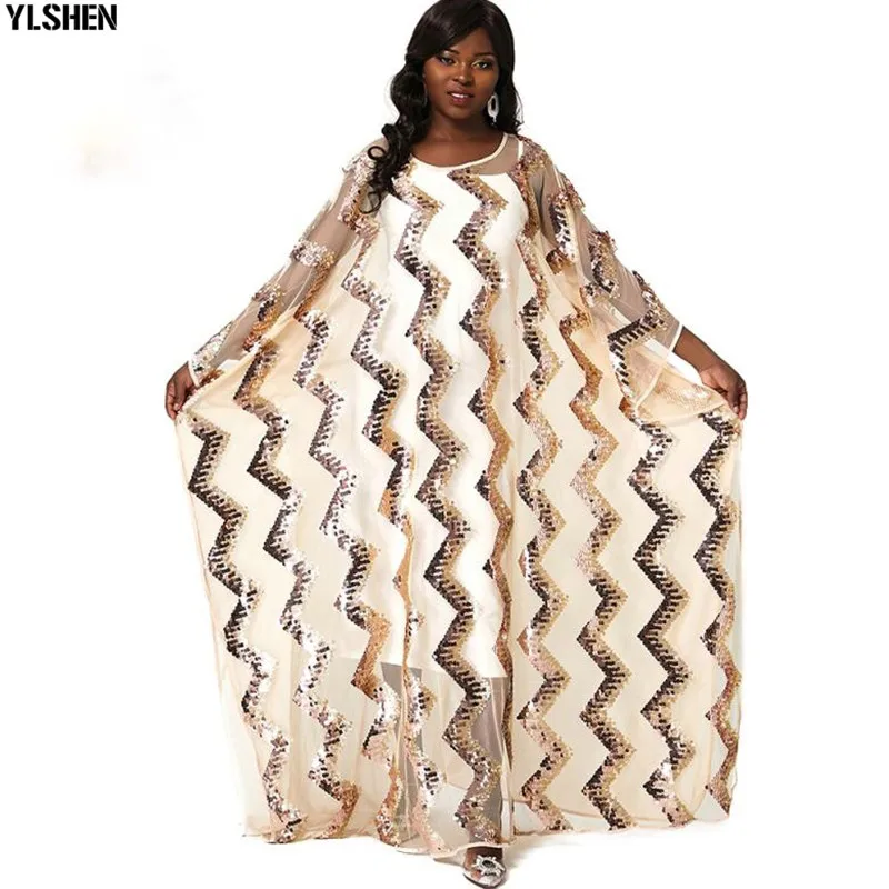 Комплект из 2 предметов Платье в африканском стиле для женщин Модная одежда с