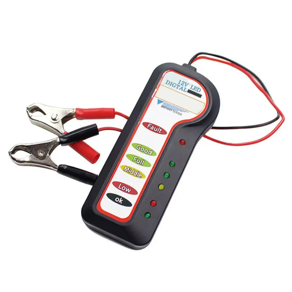 

50% Hot Sales ELM327 Portable 12V LED Car Storage Battery Tester Detector Diagnostic Tool