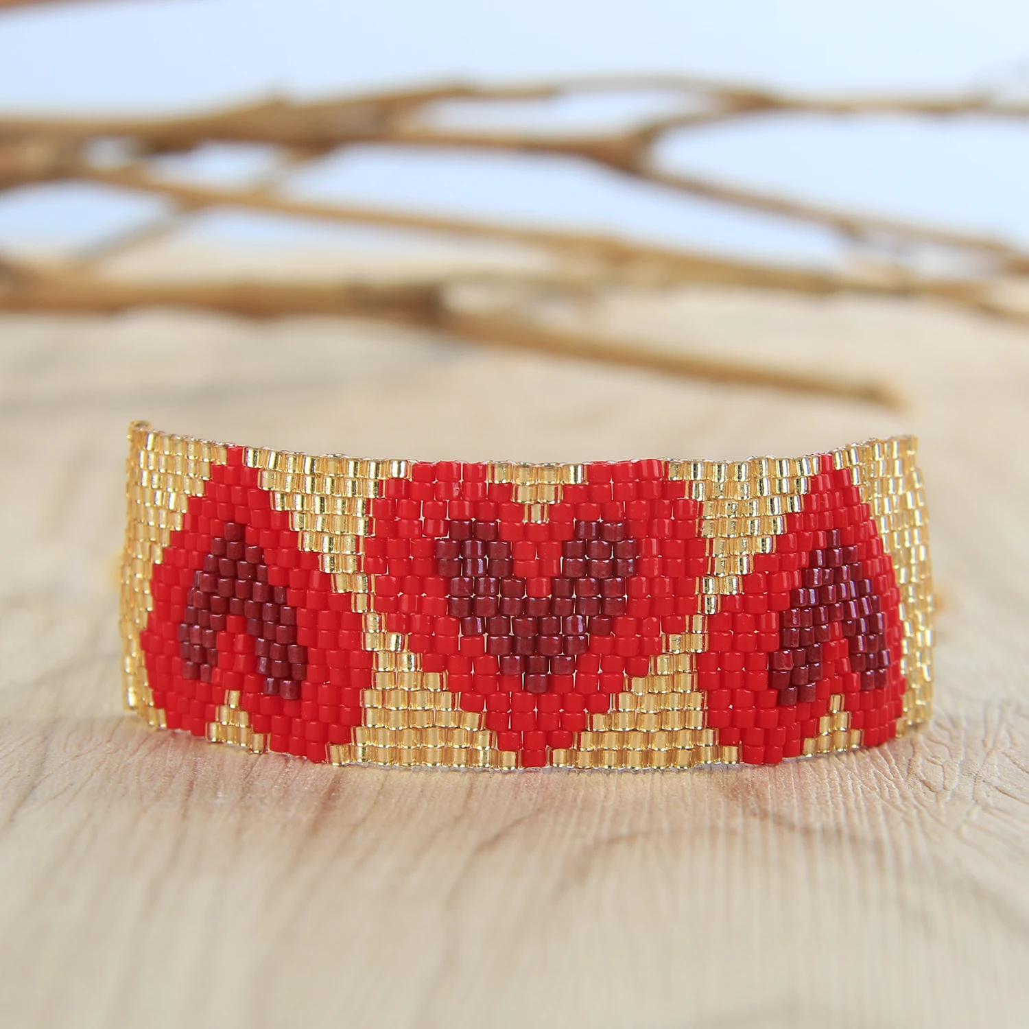 

C.QUAN CHI Boho Miyuki Bracelet Women's Jewelry 2022 Handmade Heart-Shaped Braided Beads Bracelets Jewellery