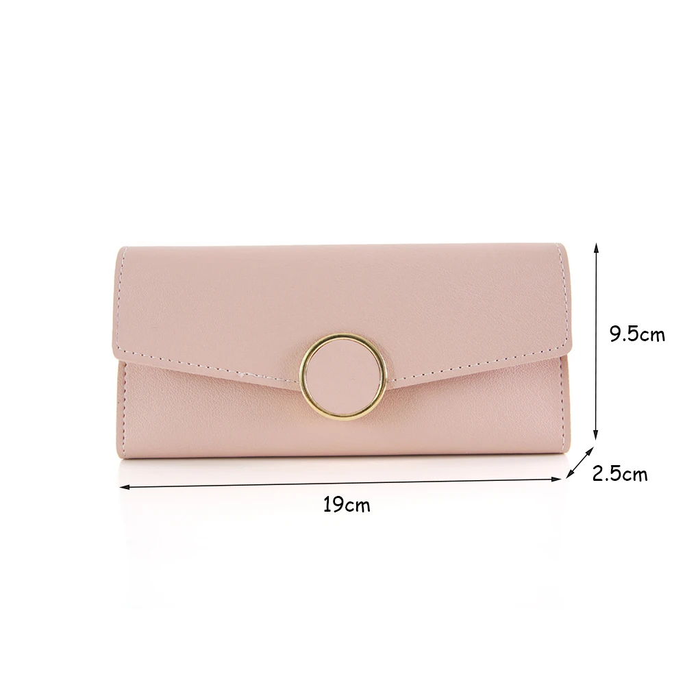 women long wallets purses luxury round shap wallets for ladies girl money pocket card holder female wallets phone clutch bag free global shipping