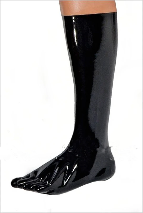 Специальное предложение латексные носки с пальцами ног сексуальные резиновые до