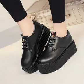9 FeiYiTu криперы, женская обувь zapatos mujer; популярная обувь Повседневное Винтаж на резиновой подошве обувь на платформе Для женщин женские туфли на плоской подошве плюс размер 35–39 - Цвет: 9