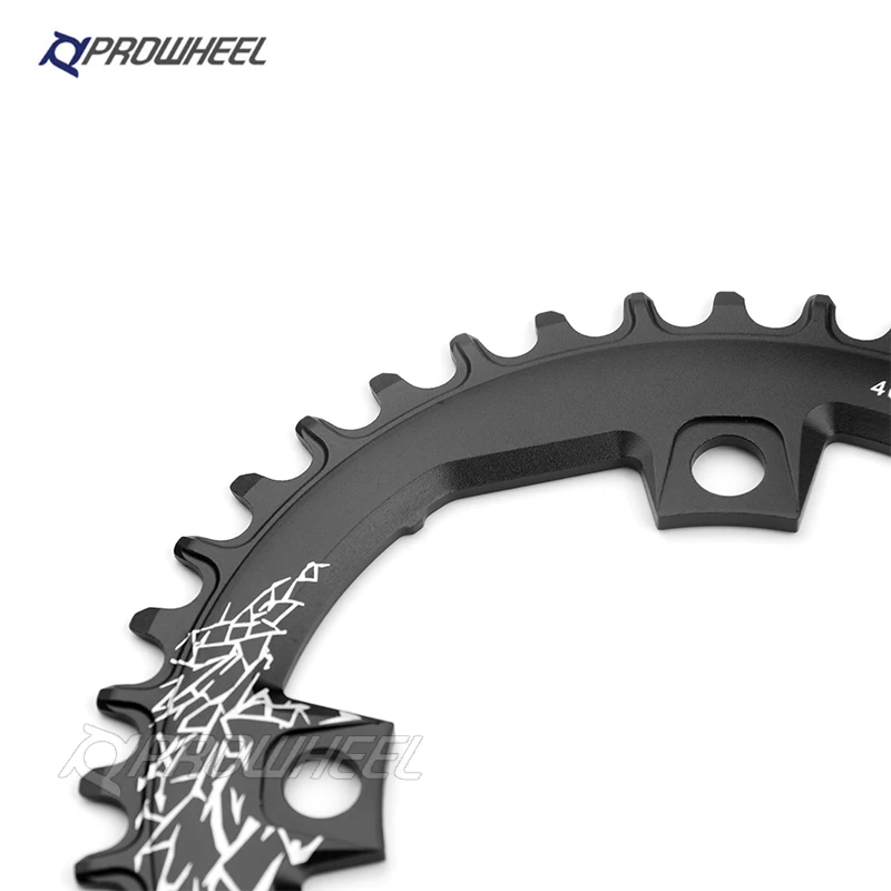 Цепь велосипедная PROWHEEL 104 BCD круглая узкая широкая AL7075 32T 34T 36T 38T 40T 42T|Шатун и