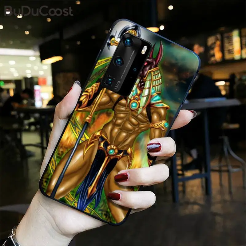 

Egypt Nefertiti Anubis Ankh Phone Case for Huawei P30 P20 Mate 20 Pro Lite Smart Y9 prime 2019