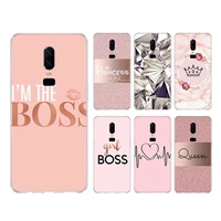 rose gold pink princess queen case for oneplus 9 pro 9r nord cover for oneplus 1 8t 8 7t 7 pro 6t 6 5t 5 3 3t coque shell