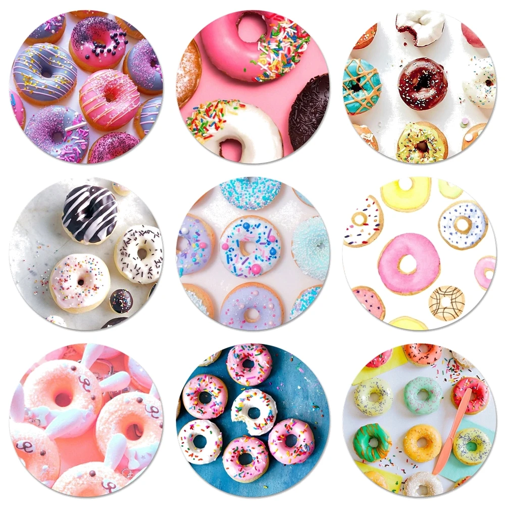 Вкусные чашки торт пончики для десерта в форме сердца значок с изображением еды