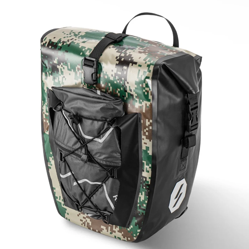 

Bicycle Backpack Bag Full Waterproof Shelf Bag 27L Unilateral Frame Bag