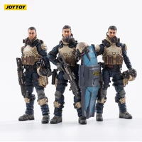 3pcsset joytoy 118 soldier figures 10 5cm pvc war stars indigo team model toys collection free shipping