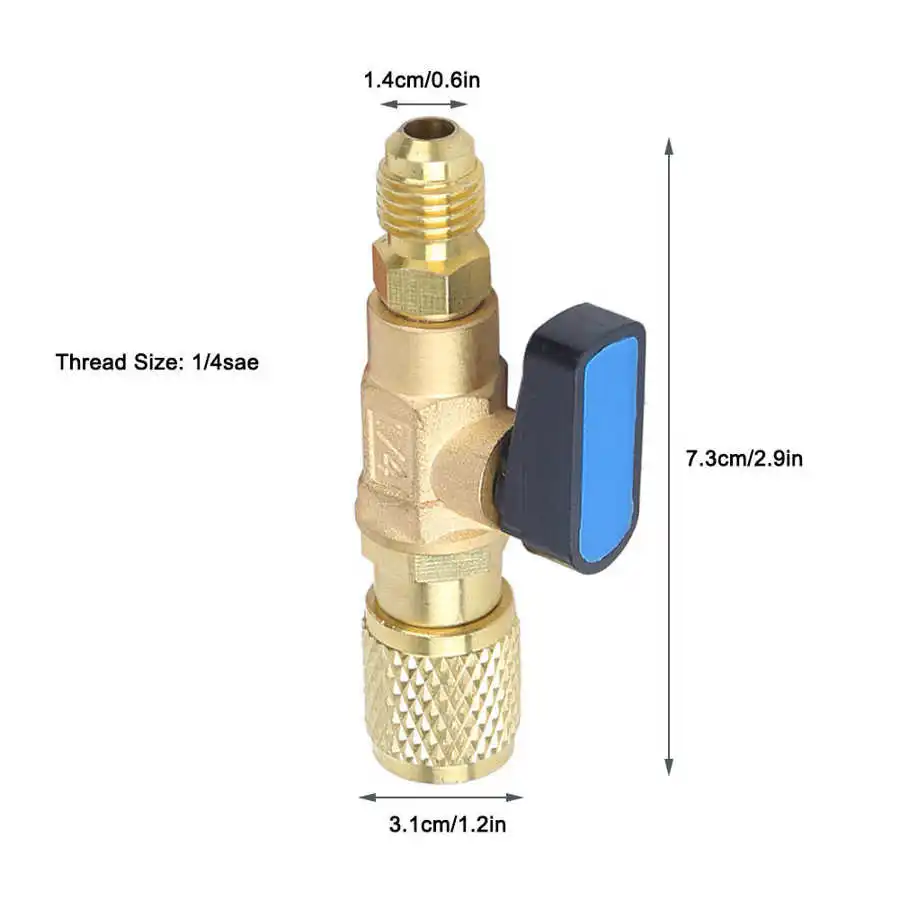 Шаровой клапан для шланга кондиционера R22 R410A | Инструменты