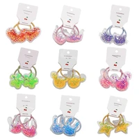 childrens hair string headdress quicksand five pointed star cute baby hair ring infant hair accessories