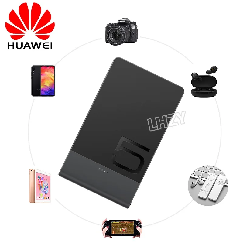 huawei официальный банк питания 5000mAh CP06 двухсторонняя Быстрая зарядка 5V 2A банк питания для iPhone X XS XR 8 samsung Xiaomi