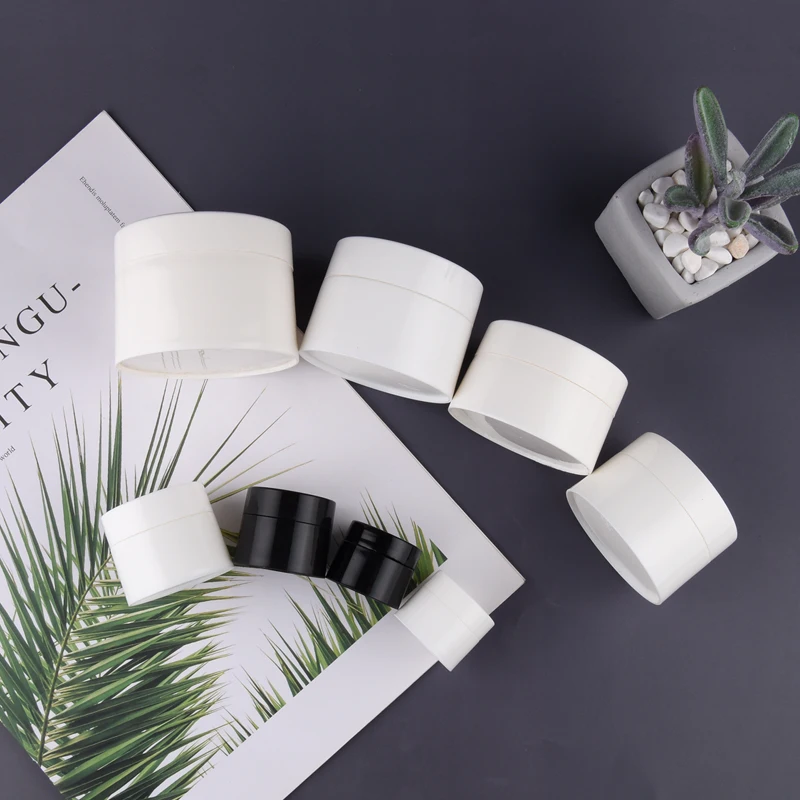 Двухслойная коробка для крема Пластик гладкая ПП а так же 30 г/50 г Косметика