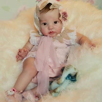 rbg 20 inch 51cm reborn doll kit raven unfinished doll parts lifelike newborn baby blank doll kit real soft touch baby diy toys