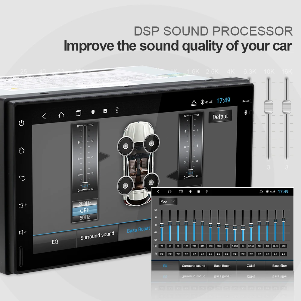 Исудар H53 4G Android 2 Din Автомобильная Радиостанция Для Nissan/Xtrail/Tiida/Hyundai/KIA Мультимедиа GPS 8-ядерный RAM 4 ГБ ROM 64 ГБ Камера DVR вкл.