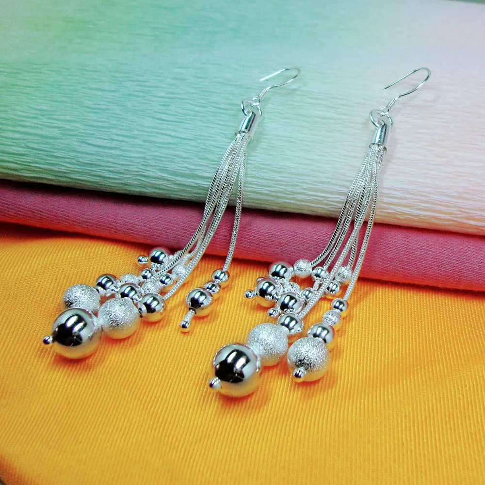 Богемные простые серьги из серебра 925 пробы для женщин. Серьги с круглыми